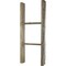 Ekena Millwork 15"W x 36"H x 3 1/2"D Vintage Farmhouse 2 Rung Ladder, Barnwood Decor Collection, Pebble Grey DECR015X036X04LDRPG - alternate 2